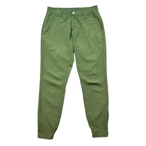 Primo Pants Men's 31 Green Tapered‎ Cuffed Tech Stretch Ankle Zip Golf Jogger